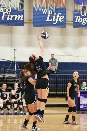 Volleyball action